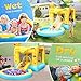(2025 New) JOYMOR Water Slide Bounce House w/Ball Pit, Slide, Sprinklers, Toddler Bounce House Castle Indoor Outdoor, Inflatable Water Slide for Kids 3-6 (Air Blower, Carrying Bag Included)