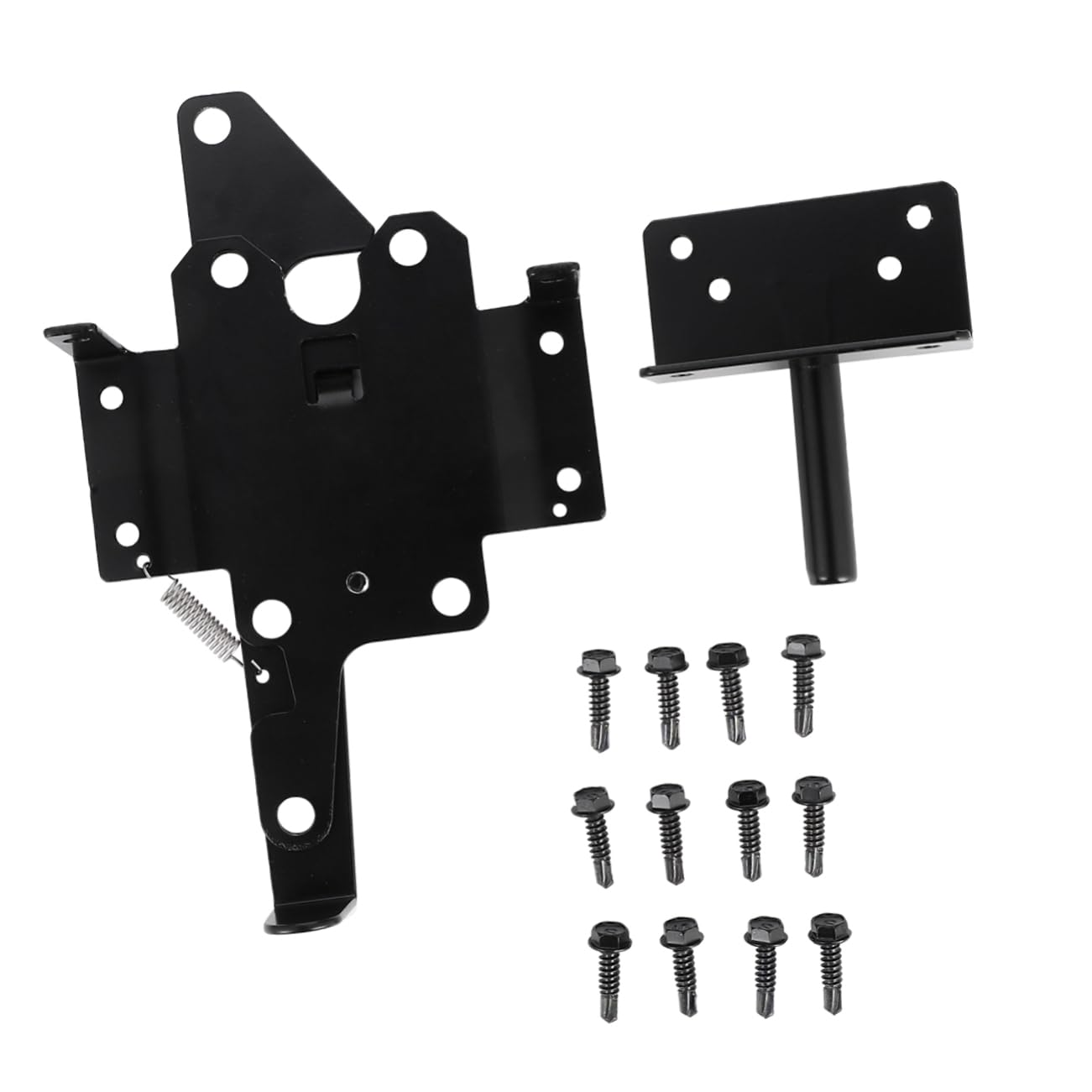 Loquet de Portail à Montage sur Poteau pour Porte en Bois Foncé