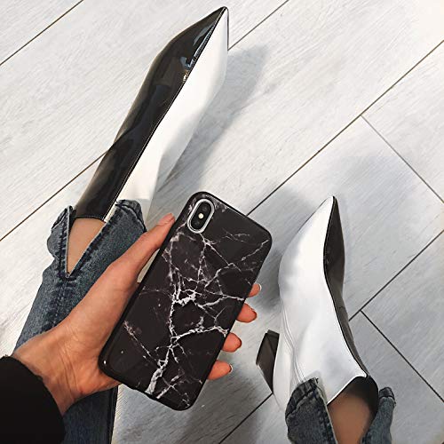 Felony Case Iphone X/Xs Case, Black Polished Marble - 360° Shock-Absorbing Sleek Stylish Protective Black Marble Case For Iphone X/Xs (Black Polished Marble) #TOP2