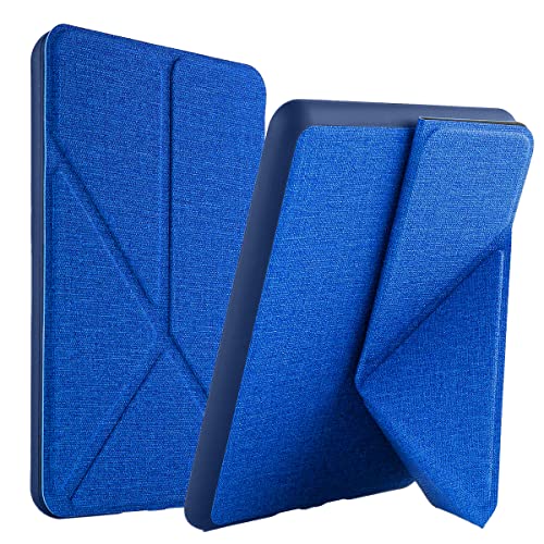 WB Capa Kindle 11ª Geração Silicone Flexível e Sensor Magnético Origami Tecido Azul (Não compatível