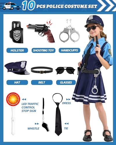 Disfraz de oficial de policía para niñas miniatura 2