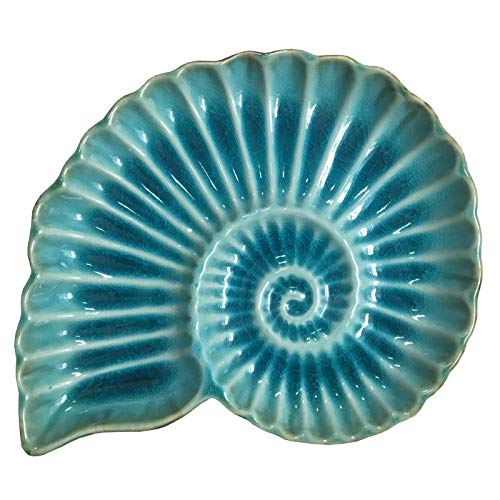 QT Ceramic Ammonite Design Pottery Dsiplay/Serving Plate