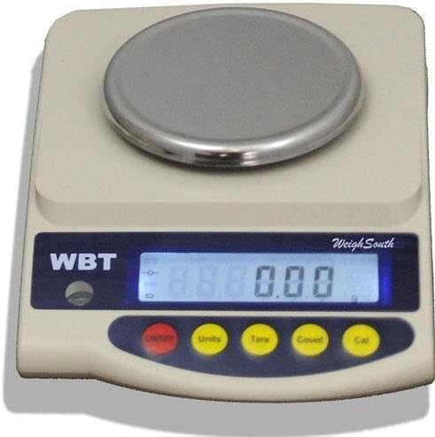 Weighsouth WBT-602 Precision Lab Balance 600 g x 0.01 g, Round Pan 5",Jewelry Scale, New