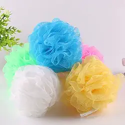 Kit 6 Esponja Para Banho Cordinha Bucha de Nylon com Bolinhas Linha Premium M5 Armarinhos (Kit 1)