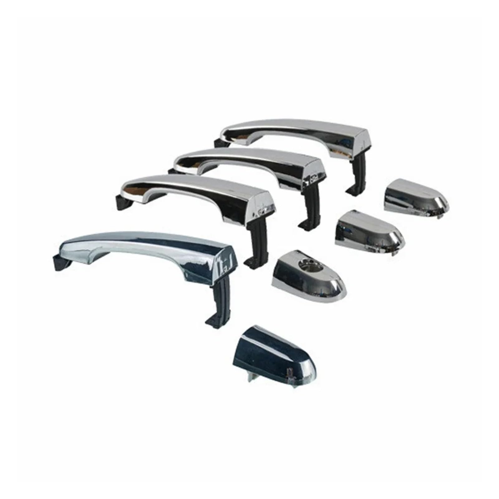 SAUANMNKTP Exterior Door Handle for Car for Kia for Sorento 2011-2015 82651-2P010 83662-2P010 Left & Right 2 Pair Set Chrome Exterior Door Handle