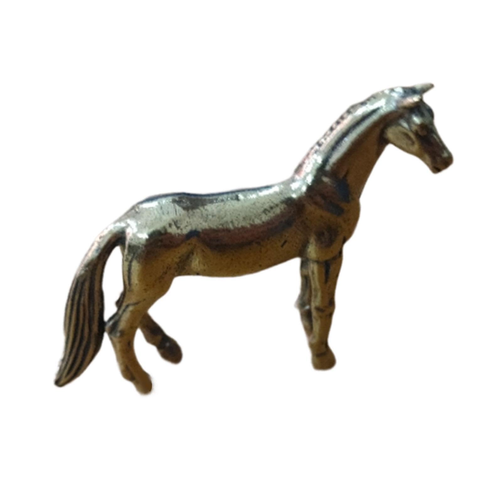 Alcxazs Bronze Horse Sculpture Desk Decor Antique Horse Statue Representing