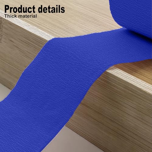 Image of 4 Crepe Paper Streamers Rolls, 328ft Pack of Royal Blue and Blue Crepe Paper for Birthday Baby Shower Wedding Graduation Party Decorations (1.8 inch x 82 ft /Roll)