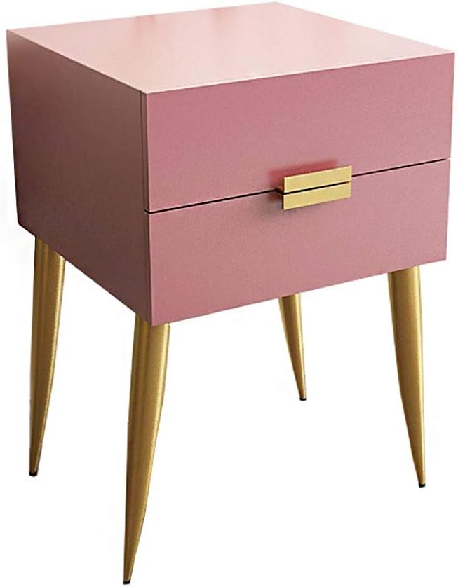 GYTOO Mid-Century Bedside Table Nightstand Table Storage Cabinet with Drawer Material Solid Wood Modern Design Bedroom Furniture with 2 Drawer