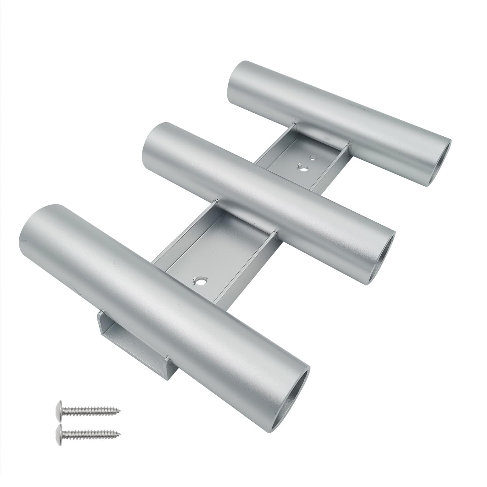 XAGMODSHN Barcos Soporte De Aluminio para Caña Pescar Soportes Montaje En Tubo Postes Livianos Soportes Marco Caña Pescar con Tubo 3 Varillas Barcos Kayak Enfriadores Garaje
