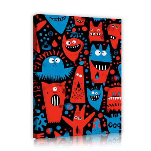 Affiches vibrantes de monstres CHERHERART pour la chambre de la nursery