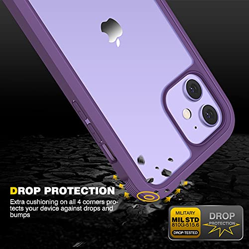 image for Diaclara Designed for iPhone 12/12 Pro Case, Full Body Rugged with Bui