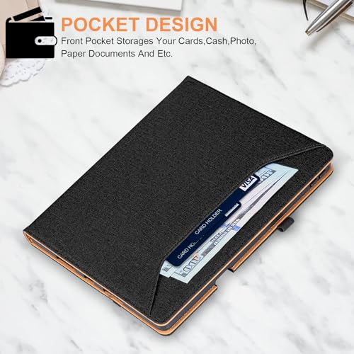 Vakarey Etui do Lenovo Idea Tab Pro z uchwytem na długopis, odporne na wstrząsy etui do Lenovo Idea Tab Pro 32.7 cm 2025, czarne