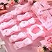 Wavyknot 50 Pcs Pink Spa Headband Bulk Spa Sleepover Party Supplies for Washing Face with Removable Bow Makeup Elastic Bowknot Headbands for Women Gifts Soft Skincare Microfiber Hairbands(Pink Style)