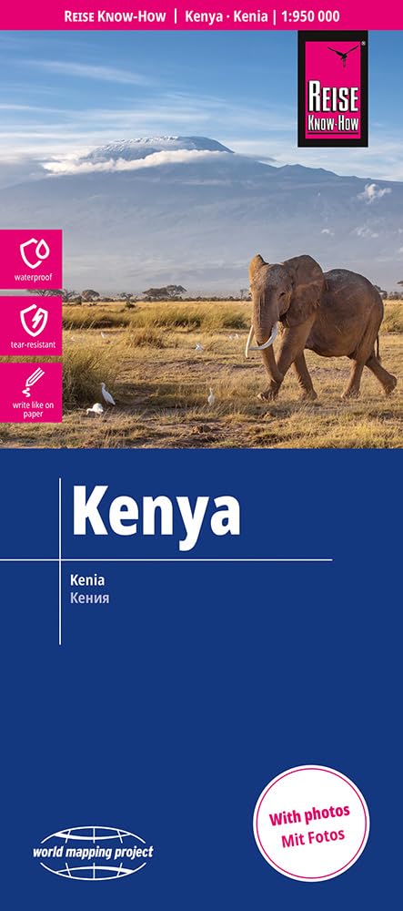 Kenya (1:950.000): reiß- und wasserfest (world mapping project)