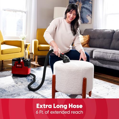 Image of Vacmaster Portable Carpet Upholstery Cleaner, with 15Kpa Suction, Self-Cleaning Tool and 3.5 inch Tough Stain Tool, Compact Stain & Odor Remover