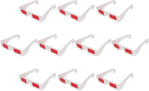 Othmro 3D Gafas Marco Lente de Resina Estilo Simple 3D Juego de Película-Extra Upgrade Style10Pcs