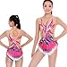 Kmgjc Rhythmic Gymnastics Leotards,Women Girl Quick Dry Breathable Long Sleeve Skating Wear High Elasticity Professional Competition Pink Figure Skating Dress Leotard,Pink,S