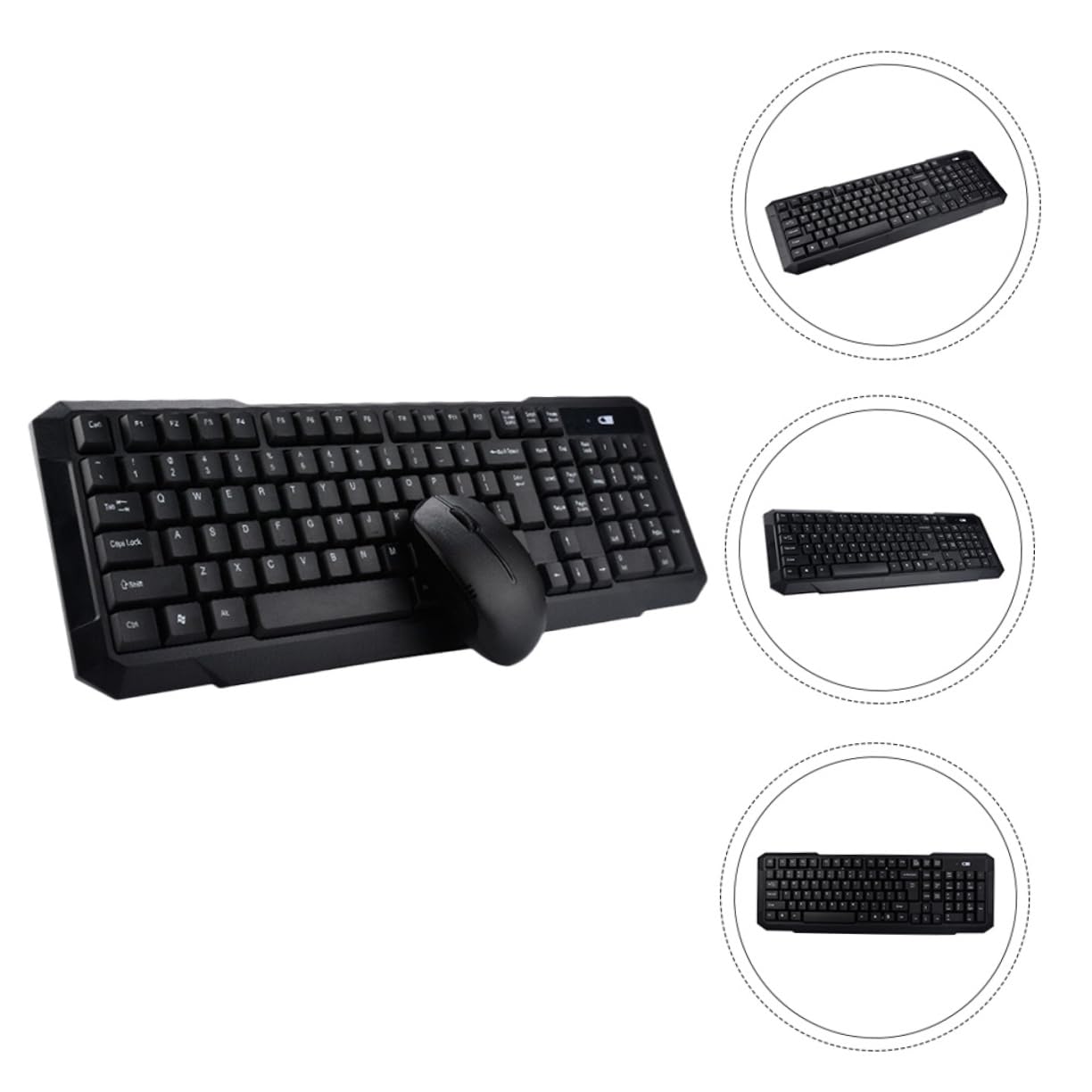 Gadpiparty Tastiera e Mouse Wireless Combo Per Computer Desktop e Laptop Ricevitore Usb Condiviso Tecnologia Risparmio Energetico Automatico Installazione Plug and Play Driver