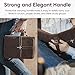 Bible Cover, Discreet & Elegant Bible Case, Brown PU Leather Bible Cover, Cross Design Bible Bags, Strong and Sturdy Book Case, Includes Premium Bookmark