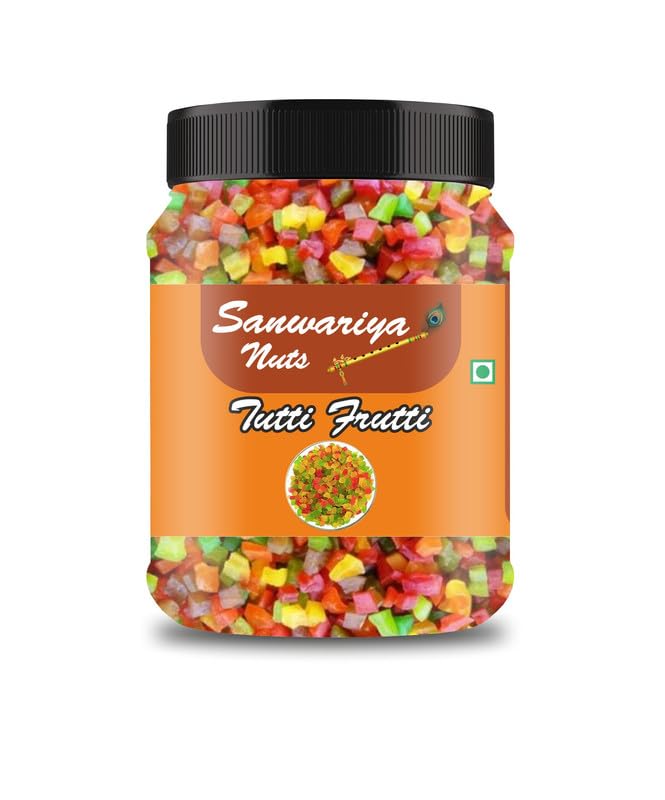 SANWARIYA NUTS Mix Tutti Frutti Cherry for Cake Baking | Dried Mix Multicolour Papaya Pieces | Sweet Cherries-200gm-image-28