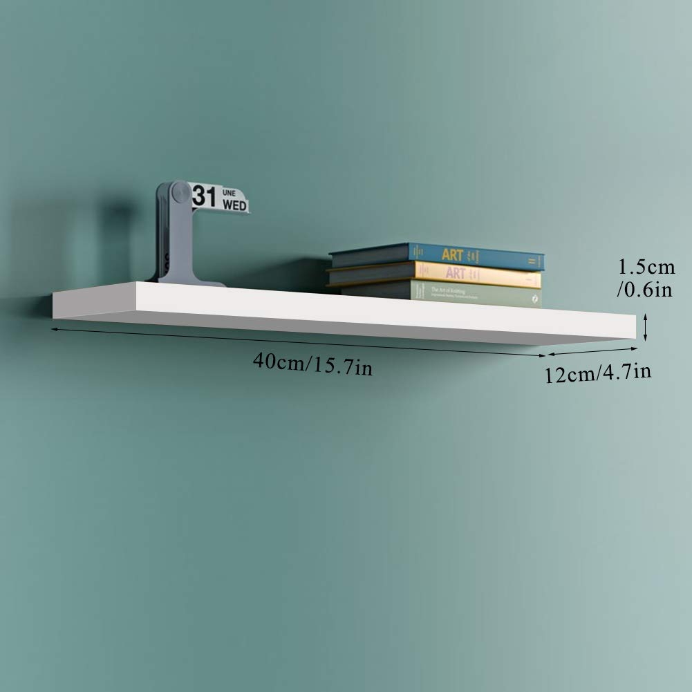 Set of 3 Floating Wall Shelves,Wooden Shelves for Wall,Home Storage Organizer Shelf, Display