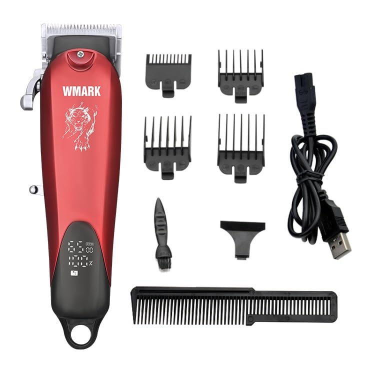 WMARK NG-103B USB充電式バリカン WMARK NG-103B Tiger Roar Professional Hair Clipper Digital Display