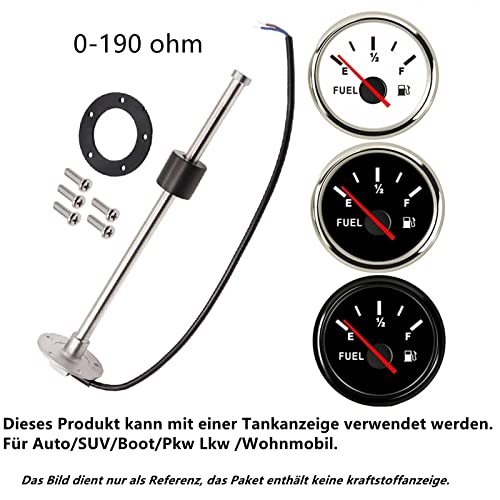 KAOLALI Brandstof Gas Zender Roestvrij Staal Brandstof Verzendunit 500 mm Marine Boot Waterniveau Meetsensor 5 gaten fit Brandstof Watermeter 0 ~ 190 ohm - Afbeelding 5