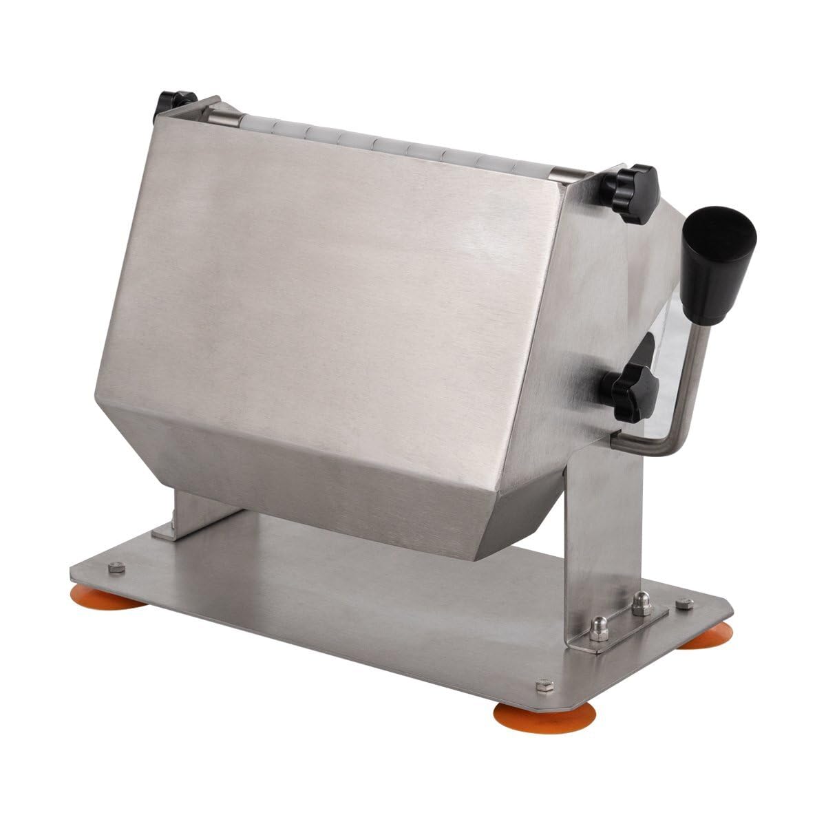 GastroHero Currywurst Schneider ECO manuell Wurstschneider Edelstahl Imbiss Schneidemaschine 10 Messer gleichmäßige Schnitte Gastro