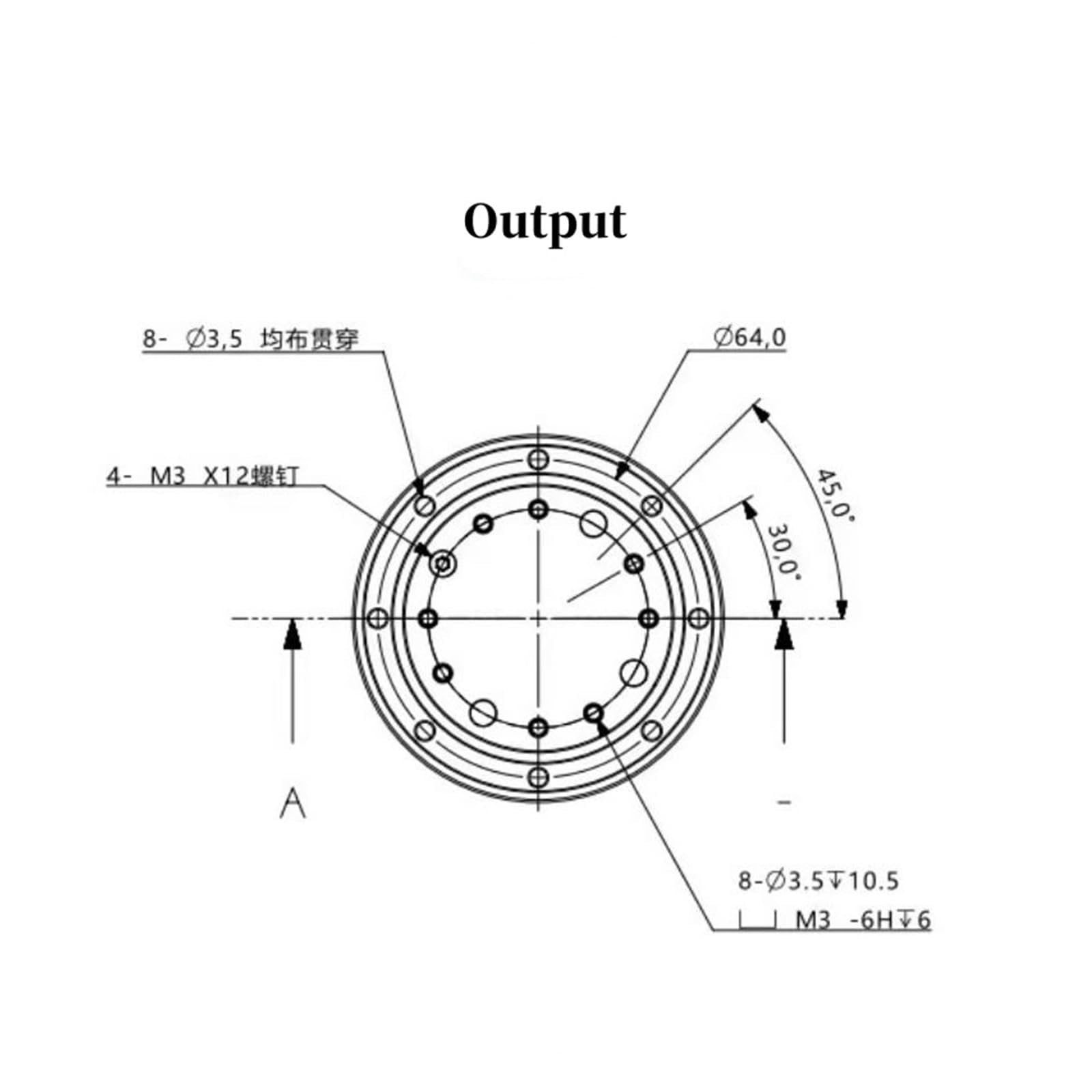 FA14-100 Reductor Armónico Planetario Servomotor Junta Brazo Robótico