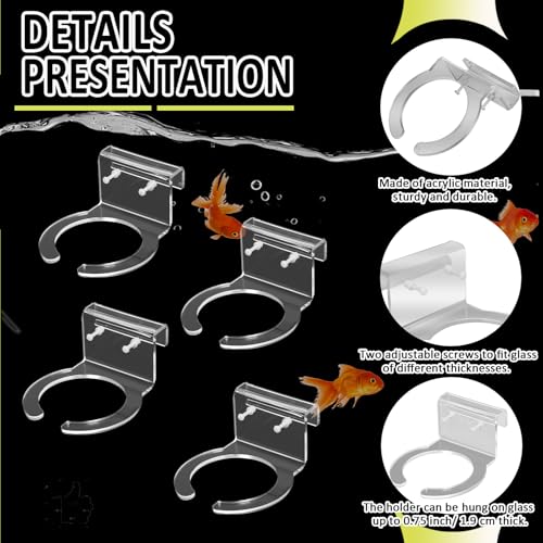 Image of Pre Sump Filter Sock Holder Mount Bracket 4 inch for Fish Tank Sump Saltwater Freshwater Aquariums