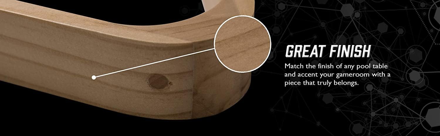 Viper Accessorio per Biliardo/Tavolo da Biliardo: scaffale per 8 Palline, Triangolo in Legno Massiccio, Contiene Palline Standard da 6,35 cm