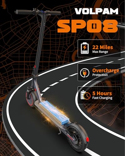 VOLPAM 10Inch Electric Scooter for Adult, Dual Suspension,