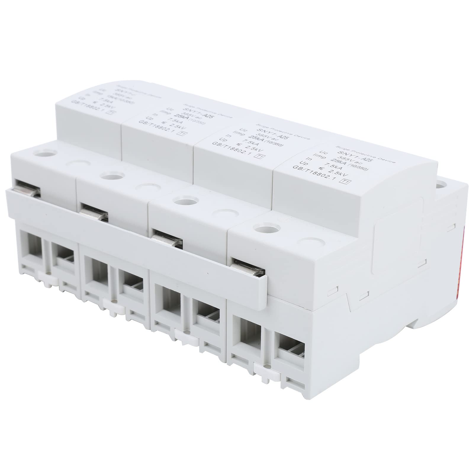 SIXRUN Protector de Sobretensión 4P, Interruptor Automático de Alto (25KA)