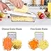 NACOLUS Cheese Grater with Container,5 In 1 Mandoline Slicer for Kitchen,Multi Purpose Vegetable Slicer, Easy to Clean Vegetable Chopper,Cheese Shredder,Julienne Slicer and Peeler
