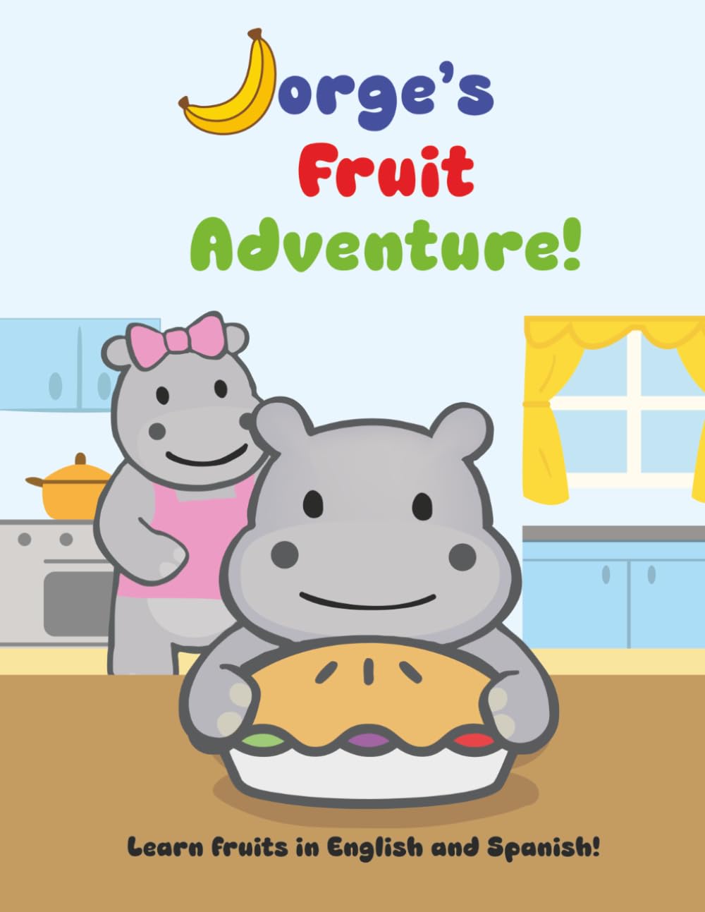 Jorge's Fruit Adventure: A coloring book in English and Spanish