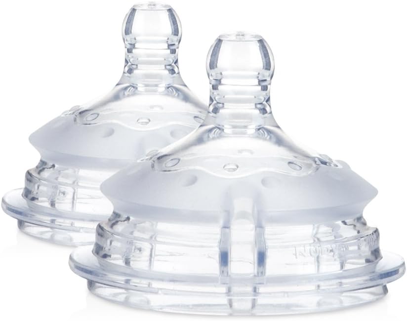 Nuby 2 Piece Medium Flow Comfort Nipple