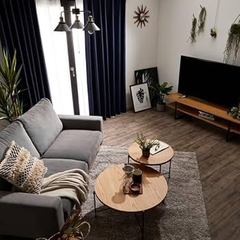 50’s柄　カーテン2枚　ブルーパレット180cm×2枚 50's柄 カーテン2枚 ブルーパレット180cm×2枚