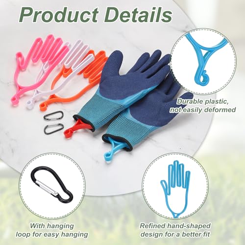 Extensor de guantes de golf PATIKIL de plástico resistente con ganchos colgantes, 2 piezas 3