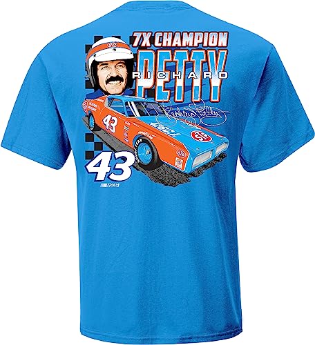 Richard Petty #43 NASCAR 2023 The King 7X Champ Adult 2 Sided T-Shirt2