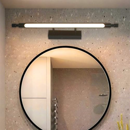 Aplique de pared baño espejo moderno con luz cálida interior de 40cm