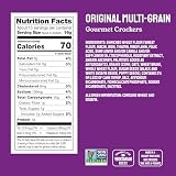 Milton's Gourmet Crackers, Original Multi-Grain - Non-GMO Project Verified, Natural Ingredients, Kosher, Great for Charcuterie Boards - 8.4 Oz, Pack of 4