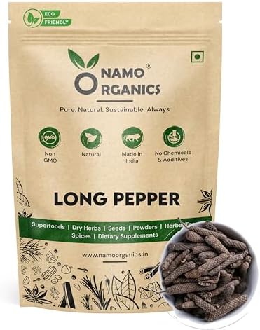 Namo- Whole Long Pepper - 75 Gm Pipal/Pippali - Jumbo Size Fresh Harvest (75 Gm)