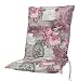 Produktbild Kettler Polen KETTtex 0798 Auflage Niederlehner Rom rosa-grau Blumen Landhaus 103x50x9 cm Sitzpolster