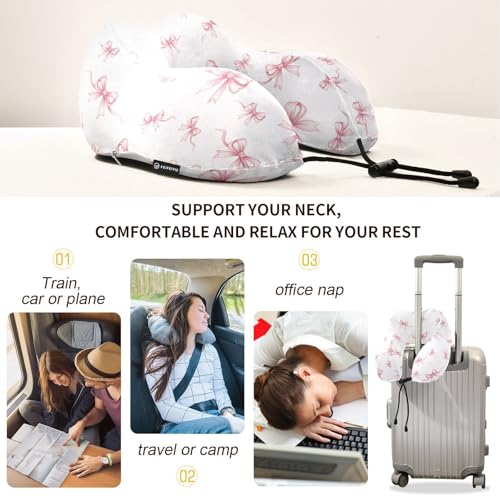 Almohada cuello viaje espuma viscoelástica multicolor miniatura 3