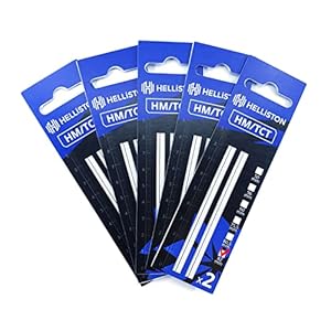 HM/TCT Hobelmesser für Einhell Akku-Hobel TE-PL 18/82 Li - Solo (5 Satz = 10 Hobelmesser)