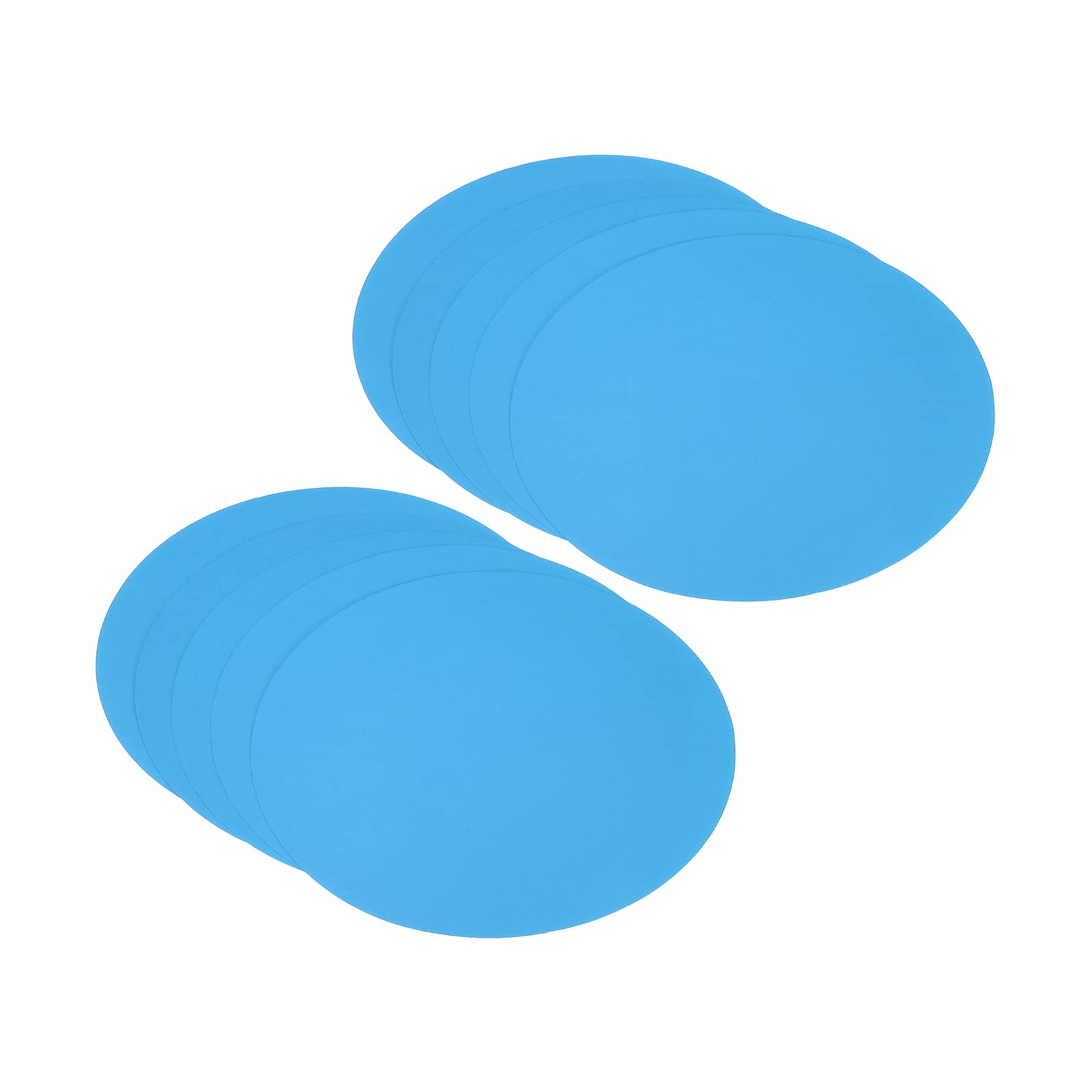PATIKIL 6.7 in Round Cardboard Paper 50pcs Blank Circle Cardstock Blue