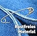 100x Stück Sicherheitsnadeln Mix - Klein & Groß - Safety pins Nadeln Set - Verbandklammern zum Nähen & Schneidern