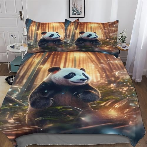 Housse de couette panda 3D pour transformer l'ambiance de la chambre - 2