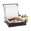Klarstein Burgermeister – contactgrill, paninimaker, tafelgrill, 3-in-1, 2000W, 5 vergrendelingsniveaus, traploos…