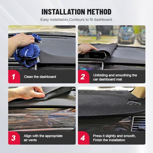 Newsmarts Auto Car Dashboard Cover Mat Pad Custom Fit for HONDA ACCORD 2003-2007